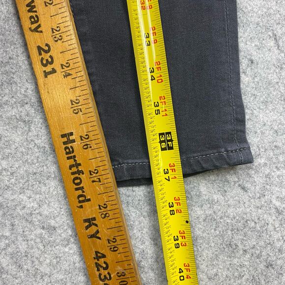 AG jeans women’s 25 THE FARRAH SKINNY ANKLE  black faded Y2K punk Emo rock 24/27 - Picture 7 of 11